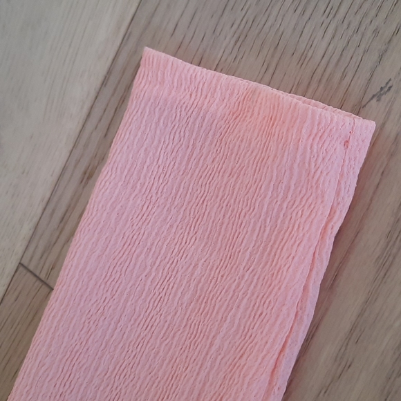 VINTAGE 60s Coral Ruffled Sleeve Blouse - Picture 5 of 11